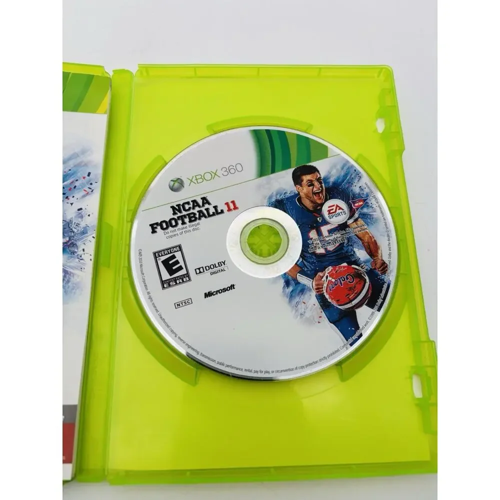 NCAA Football 11 (Microsoft Xbox 360, 2010) CIB Tested Working VG Cond Complete